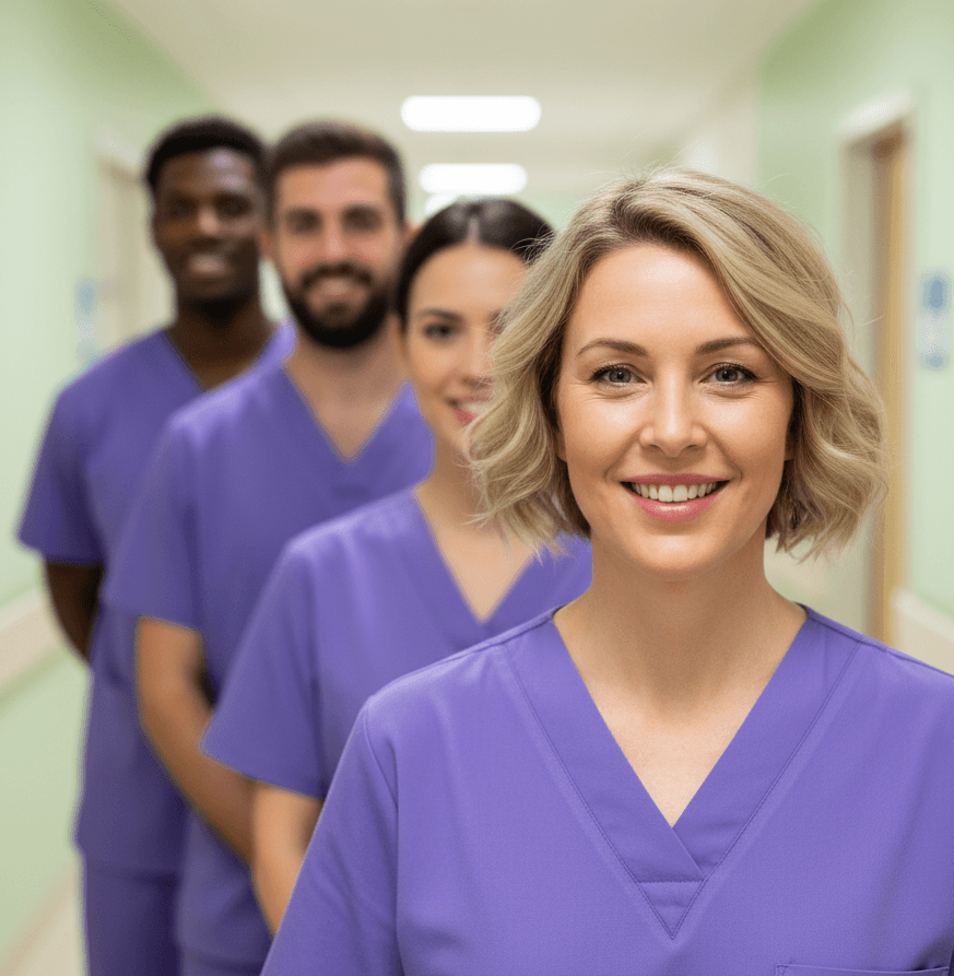 Equipo de enfermería en un centro sanitario